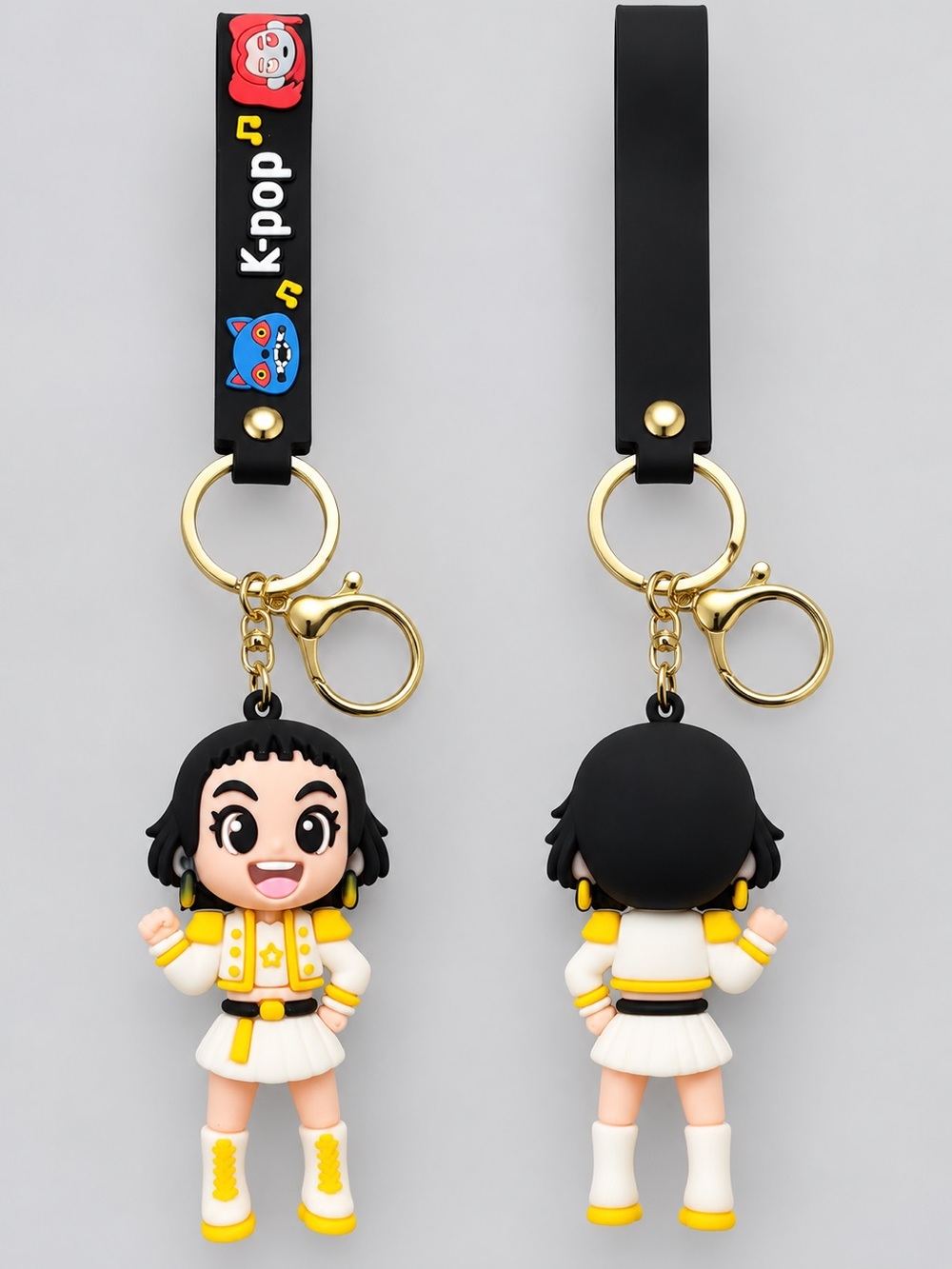 K-Pop Zoey Keychain Figure – Cute Character Bag Charm Key Ring